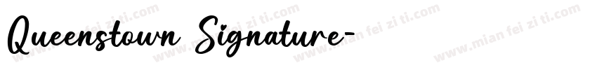 Queenstown Signature字体转换